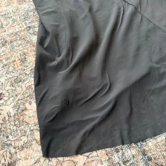 Lululemon Mesh Overlay High-Neck Dress Size 8 Graphite Grey Athleisure - Picture 5 of 6